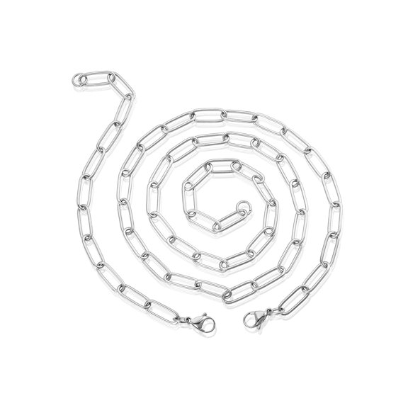 ELYA Jewelry Women's Adjustable Paperclip Necklace and Bracelet Set