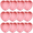 thumbnail image 1 of 12 Moldes para Pasteles en Forma CorazóN, Mini Molde para Pasteles Silicona Rosa con Forma CorazóN para San ValentíN, CumpleañOs, Magdalenas, Herramienta para Muffins (4 Pulgadas), 1 of 5