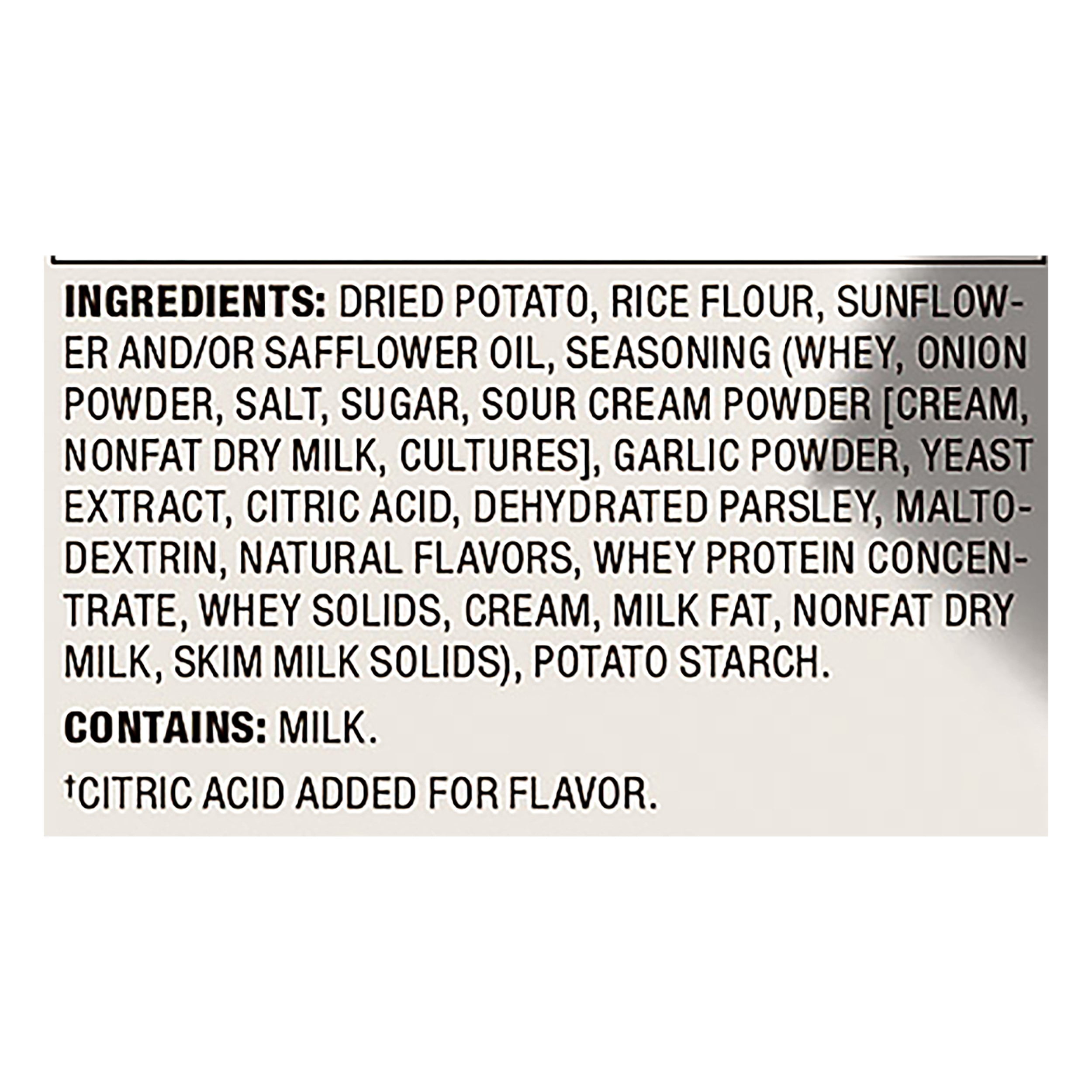 Popchips All Natural Potato Chips, Sour Cream and Onion Flavored, 0.8 oz Bag