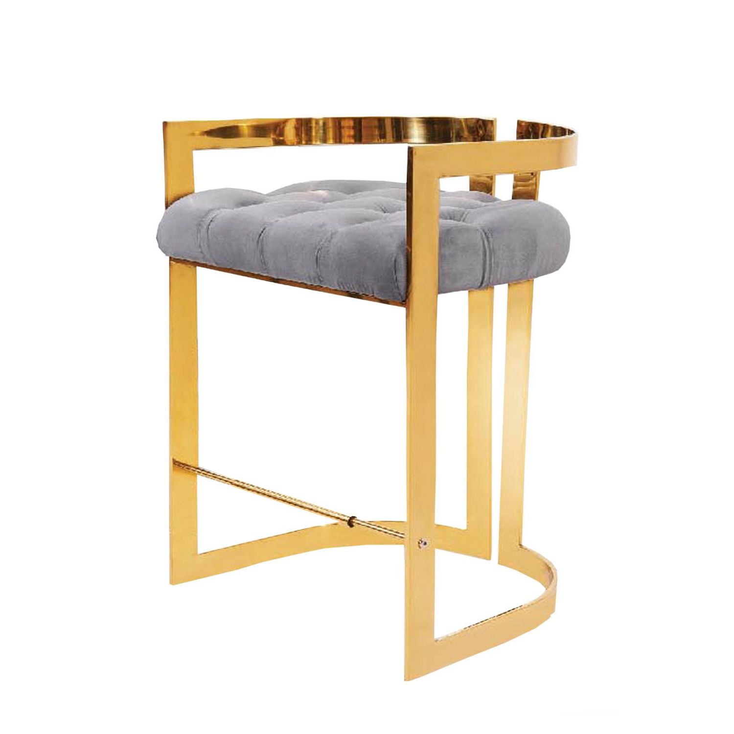 Canadian Lynda Pub Chair Grey Gold
