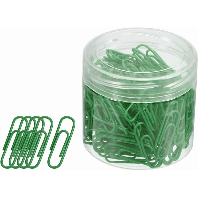 ZOUSSIQI 200 Pcs Paper Clips, Office Clips Smooth Surface with Box | Keep Desk Neat, Great for Office, Art, Home, Daily Use (Dark Blue, 1.1-Inch) CA919-88331