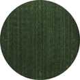 thumbnail image 1 of Ahgly Company Indoor Round Abstract Green Contemporary Area Rugs, 3' Round, 1 of 1