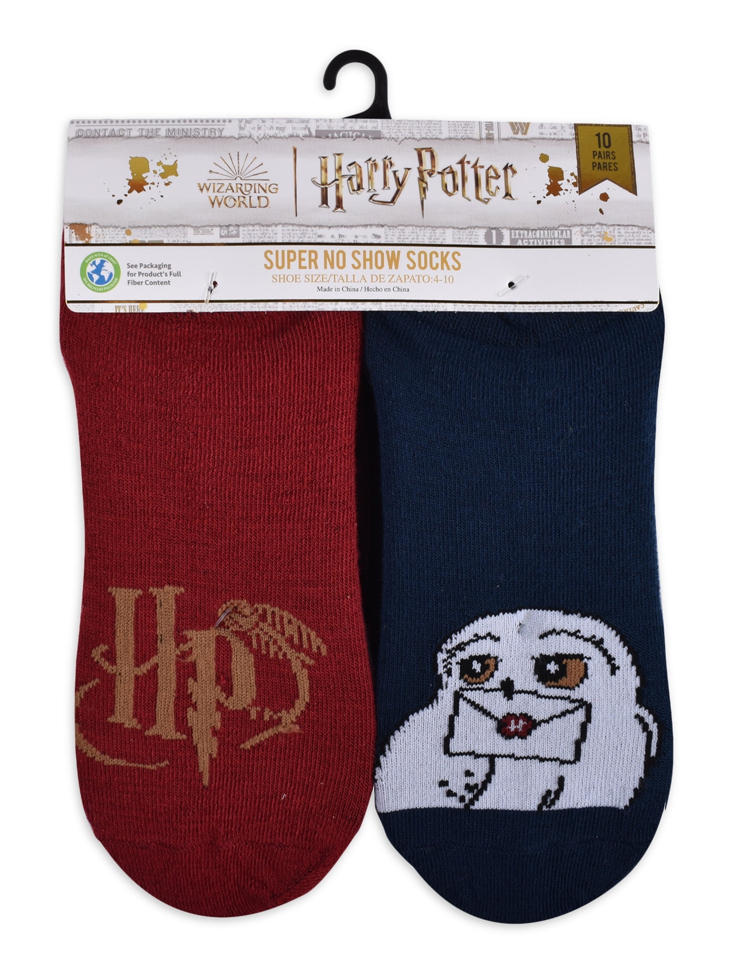 Harry Potter 5 Pack No Show Socks Baby-Girls Kids NWT sock sizes 6–8.5 shoe  sizes 7.5–3.5 