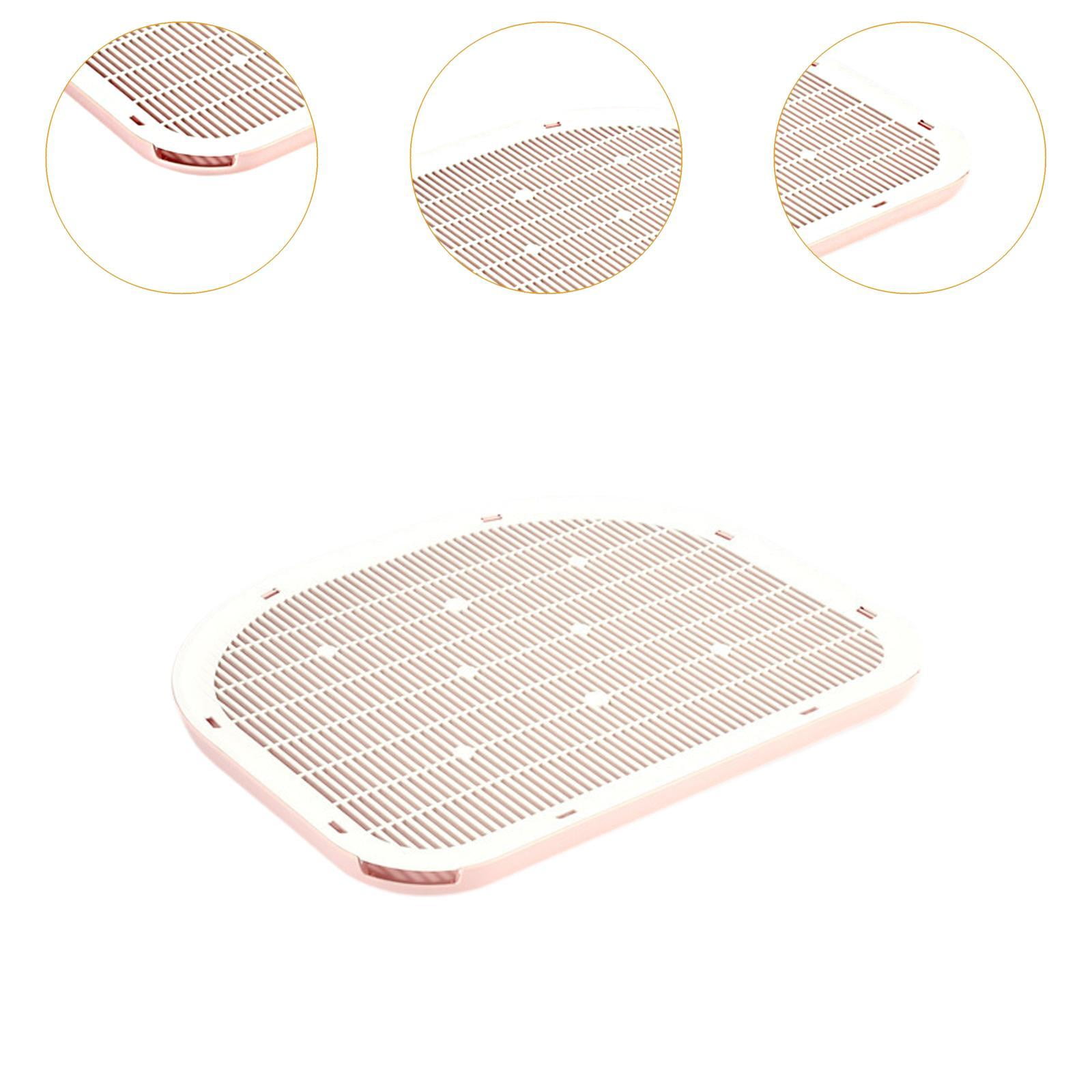 Bvdfgk Cat Litter Mat, Cat Litter Catcher Mat, Reusable Double Layer Cat Litter Control Pink