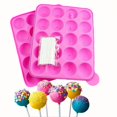 thumbnail image 3 of Juego de moldes for paletas de silicona de 40 piezas for hornear pasteles, chocolate y dulces, viene con 20 varillas, 8,9" x 7,76", 3 of 5