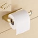 thumbnail image 2 of Portarrollos De Papel Higiénico Medio Abierto, Material De Latón Montado En La Pared Conveniente Portarrollos De Un Solo Riel Para Papel Higiénico, Dorado, 2 of 5