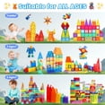 thumbnail image 2 of Juego de bloques de construcción Magnetic Tiles Paaxido de 100 piezas para niños, 2 of 9