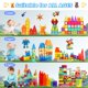 thumbnail image 2 of Juego de bloques de construcción Magnetic Tiles Paaxido de 100 piezas para niños, 2 of 9