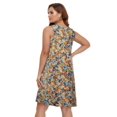 thumbnail image 3 of Vestido de verano BELAROI con cuello en V y estampado floral holgado con bolsillos, 3 of 6