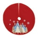 thumbnail image 2 of Falda para Árbol de Navidad, Falda para Árbol de Navidad con Copos de Nieve, Decoración Creativa para Árbol de Navidad, Delantal para Árbol de Navidad, 2 of 6