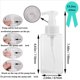 thumbnail image 4 of Paquete de 6 Dispensadores de Jabón en Espuma de 15 Onzas,Jabón Líquido Recargable Recargable,Contenedor de Botella de Bomba de Plástico Vacío de Jabón de Manos,Transparente 450 Ml, 4 of 7