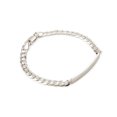 thumbnail image 1 of Pulsera Esclava Barbada Con Dije 6mm Hombre 20cm Plata .925 Ametrinaa PMPU0015, 1 of 5