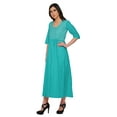 thumbnail image 2 of Moomaya Kurta Imprimée en Ligne A pour Femmes Manches 3/4 Tunique d'Été, 2 of 5