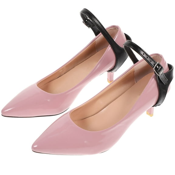 Pawsdot Elastic Black High Heel Shoelace Imitation Stable Shoelace for Shoes