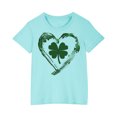 thumbnail image 1 of FAIWAD Hauts pour Enfants pour la Saint-Patrick Manches Courtes Col Rond Ample Confortable Chandail Garçons Filles T-Shirts Imprimés Mignons, 1 of 4