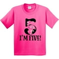 thumbnail image 3 of Inktastic 5th Birthday Flamingo 5 Year Old Girl Youth T-Shirt, 3 of 5