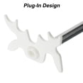 thumbnail image 5 of Uxcell Billiard Bridge Head Pool Billiard Cue Stick Bridge Plug In Billiard Accessories White 2 Pack, 5 of 6