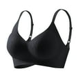 thumbnail image 2 of Amidoa Wire-Free Bras for Women Push-up High Support Black Solid Bra Lingerie for Women XXL, 2 of 6
