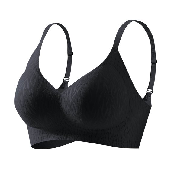 snilers Womens Bras No Underwire Push Up Bra V Neck Wireless Bralettes with Soft Support Full Coverage Everyday Bras