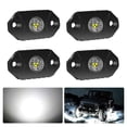 thumbnail image 1 of Luces LED Rock Lights 4WD-KING, blancas, IP68, impermeables, 4 cápsulas, 1 of 6
