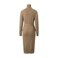 thumbnail image 6 of Women's Elegant Sweater Dress Turtleneck Long Sleeve Button Up Knitted Loose Maxi Dresses With Belt Long Sleeve Mini Dress for Women Dressy Sweater Dresses for Women Sweater Dress plus Size Maternity, 6 of 6
