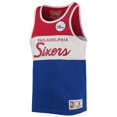 thumbnail image 2 of Youth Mitchell & Ness Royal/Red Philadelphia 76ers Hardwood Classics Special Script Tank Top, 2 of 3
