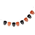 thumbnail image 4 of Hallloween Nonwoven Garland Cadena Pared Puerta Ventana Colgante Decoración Foto Prop Colcomx Cabeza de calavera de Halloween, 4 of 8