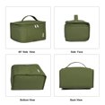 thumbnail image 6 of NOL Natural Organic Lifestyle Small Lunch Bag Mini Lunch Box Insulated Lunch Bag for Men/Women Leakproof Cooler Tote Bag Lightweight Nylon Waterproof Lunch Box For Work, Amy green, 6 of 8