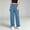 Blue, variant on Womens Cable Knit Fuzzy Fleece Wide Leg Lounge Pants Elastic High Waist Soft Warm Loose Winter Casual Sleep Bottoms Home Trousers Beige Free Size