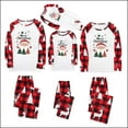 thumbnail image 5 of Odeerbi Christmas Pajamas for Family Holiday Long Sleeve Family Christmas Pajamas Matching Sets Toddler Parent Child Outfit Printed Loungewear Two-Piece Sleepwear Xmas PJs Set White, 5 of 5