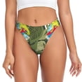thumbnail image 1 of Fotbe Surfing Dinosaur Tanga Sin Costuras para Mujer con Estampado – Panties Invisibles, Transpirables y Cómodos para Uso Diario-X-Large, 1 of 6