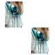 thumbnail image 4 of sweethay Camisa de mujer Poliéster Cuello en V Estampado de flores Lavable Adorable Elegante Blusa Interior Exterior Oficina en casa Camisas Type32 NO32, 4 of 6