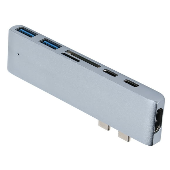 Adaptador USB, estación de acoplamiento 7 en USB Dongle Adaptador multipuerto USB Rendimiento inigualable