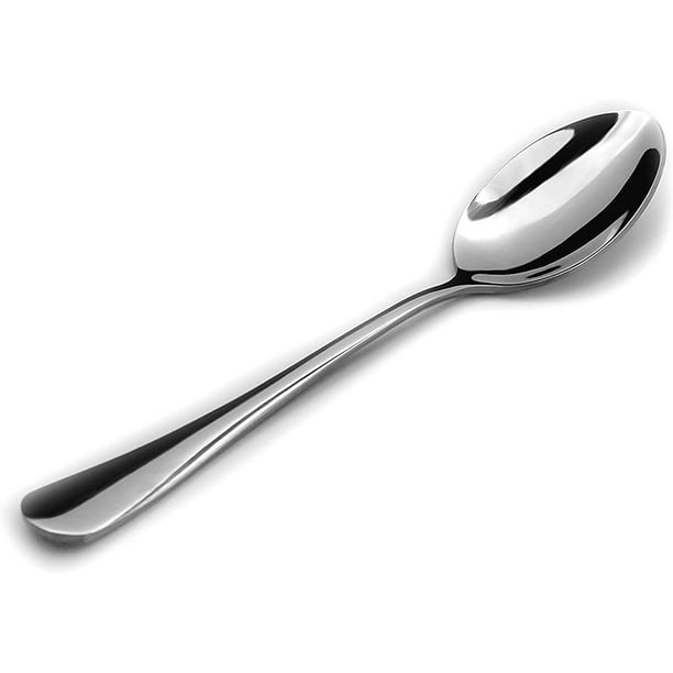 Juego de cucharas de cena de 12 piezas (6,7 pulgadas), cucharas de acero inoxidable de grado alimenticio para el hogar, la cocina o el restaurante, pulido espejo, apto para lavavajillas Namotu CQ325