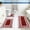 Red, variant on Giunmcul 3 Piece Bathroom Rug Set Microfiber Bath Mat Set Includes Long Runner and U Shape Toilet Mat Soft Absorbent Non Slip Machine Washable Home Decor 3 Pack