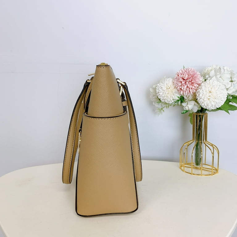 Michael Kors Womens Charlotte Large Top Zip Tote (Camel