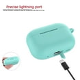thumbnail image 2 of Airpods Pro 2 Case Silicone, Airpods Pro 2 Case Fur Ball, Njjex Cute AirPods Silicon Case with Airpods Accessories Gold Keychain/Skin/Pompom (Front LED Visible) -Green, 2 of 7