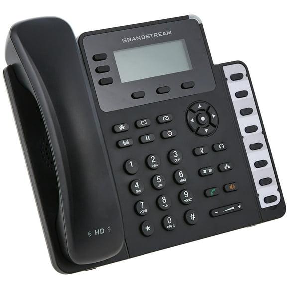 Teléfono fijo Grandstream GXP1630 de 3 líneas con pantalla LCD PoE de 2.9 pulgadas