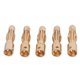 thumbnail image 3 of 40Pzs Tono de Oro 4mm Reemplazos Macho Conector Bala Platano, 3 of 8