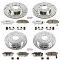 thumbnail image 3 of PowerStop Front and Rear Z26 Street Warrior Carbon-Fiber Ceramic Brake Pad and Drilled and Slotted Rotor Kit Fits: HONDA Select Models K695-26, 3 of 9