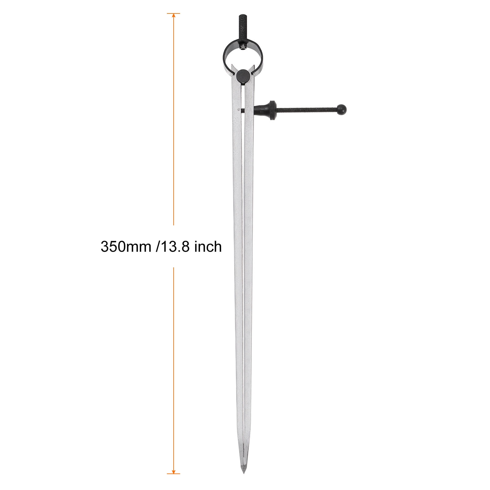 Uxcell Spring Joint Caliper 12 inch / 300mm Steel Adjustable Spring Divider Caliper with Solid Nut