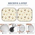 thumbnail image 5 of Picia Chicken Family 2 Piece Car Windshield Sun Shade Foldable | Foldable Sun Shield for Front Window Blocks UV Rays and Keeps Your Vehicle Cool-Medium, 5 of 7