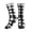 1 Black, variant on Men's Black White Plaid Novelty Athletic Socks Women's Digital Printing Funky Patterned Crew Socks