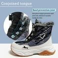 thumbnail image 4 of FANGFIUP Boys Hiking Boots Kids Hiking Shoes Girls Outdoor Warm Winter Snow Boots Adventure Trekking Shoes Anti-skid Sneakers Steel Buckle Durable Comfortable, 4 of 6