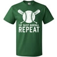 thumbnail image 3 of Inktastic Grunge Eat Sleep Baseball Repeat T-Shirt, 3 of 5