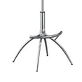 thumbnail image 4 of Benjara Deko 26-31" Adjustable Height Barstool Chair (Set of 2)- Chrome/Black, 4 of 7