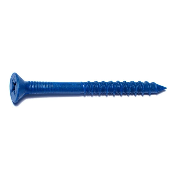 1/4" x 2-3/4" Blue Ruspert Star Drive Flat Head Tapcon Concrete Screws (100 pcs)