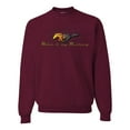 thumbnail image 2 of Wild Bobby, Make It My Mustang Vintage Ford Honeycomb, Cars and Trucks, Unisex Crewneck Graphic Sweatshirt, Maroon, Large, 2 of 4