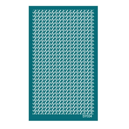 

QUSENLON Leaf Geometric Clay Silk Screen Reusable Silkscreen Print DIY Printing on Clay
