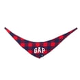 thumbnail image 2 of Gap Pet, Dog Clothes, Buffalo Plaid Dog Bandana, Red, 2 of 5